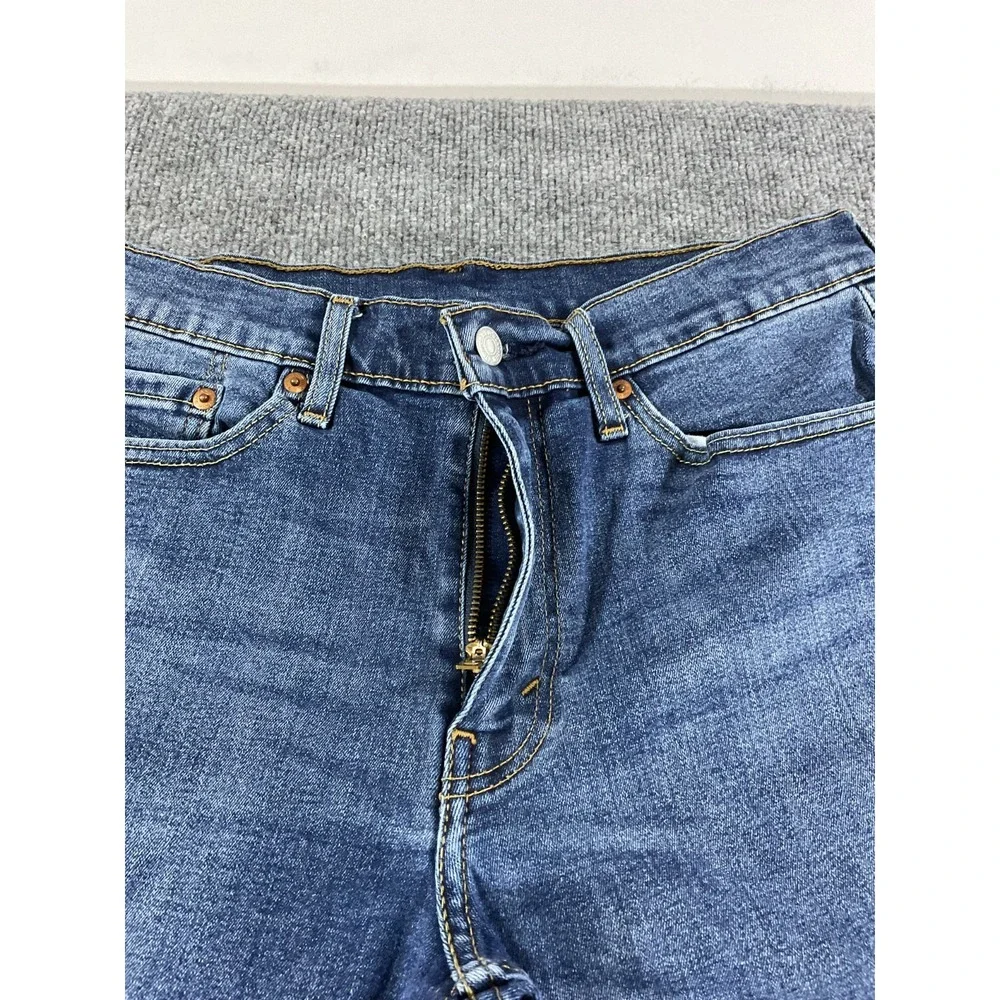 Levi's 511 Slim Fit Jeans Mens 34x30 Medium Wash Blue Denim Stretch Straight Pan
